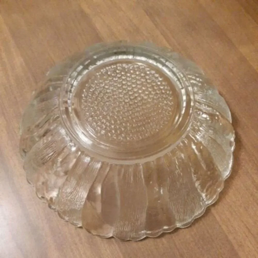 Anchor Hocking Clear Country Estate Sunflower Chip Bowl
